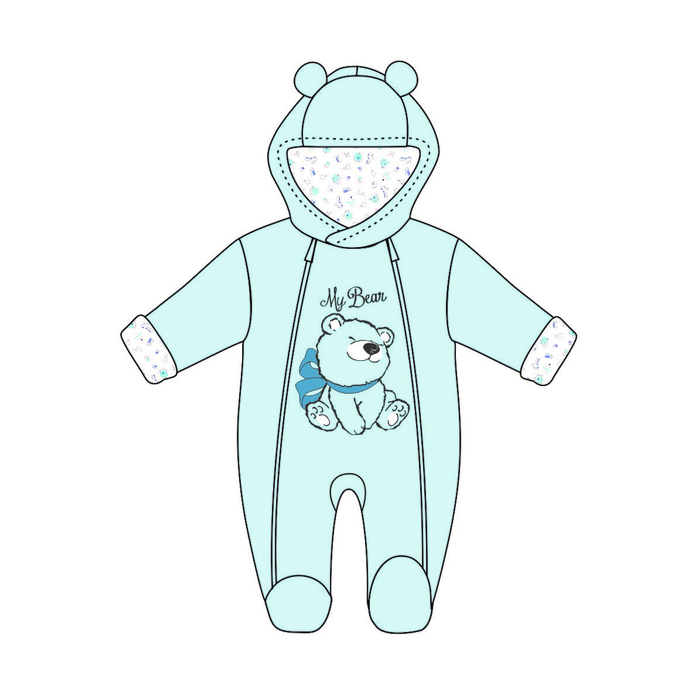 Комбинезон "Шедди-2" детский, рост 62 см, цвет голубой Е0010