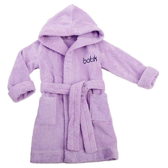 Халат банный для мальчика, рост 104 см, цвет фиолетовый М0001/8