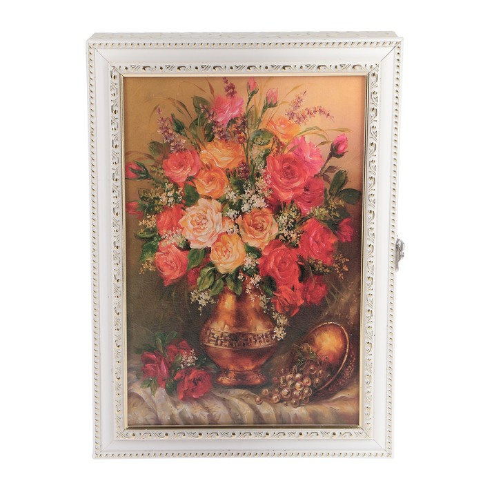 Ключница  "Пышный букет" багет  25х35х5 см