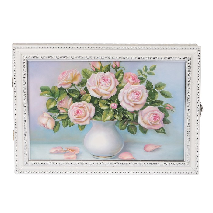 Ключница  "Букет в вазе" багет Я3 25х35х5 см