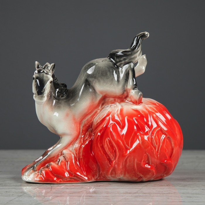 Копилка "Лошадь на пламени", микс