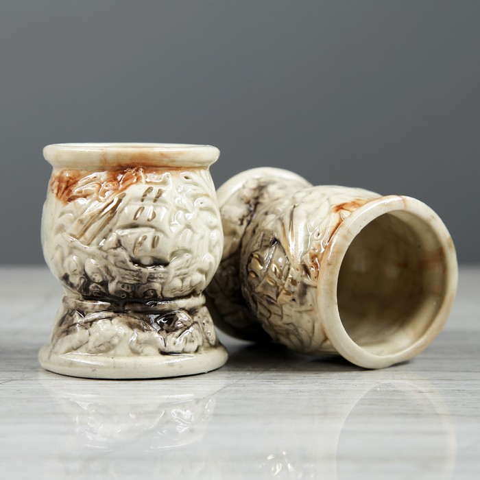 Коньячный набор "Якорь адмирал" мрамор, 7 предметов