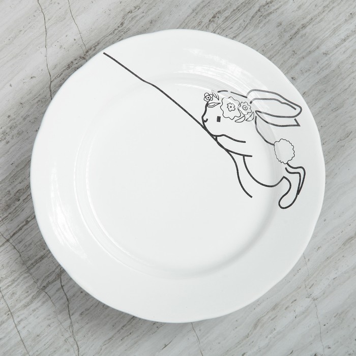 Тарелка "Зайчик с лианой"