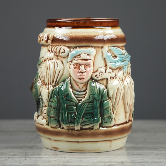 Кружка для пива 1 л "За ВДВ", цветная