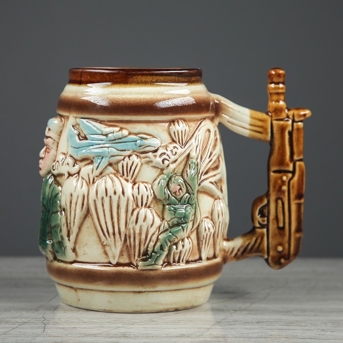 Кружка для пива 1 л "За ВДВ", цветная