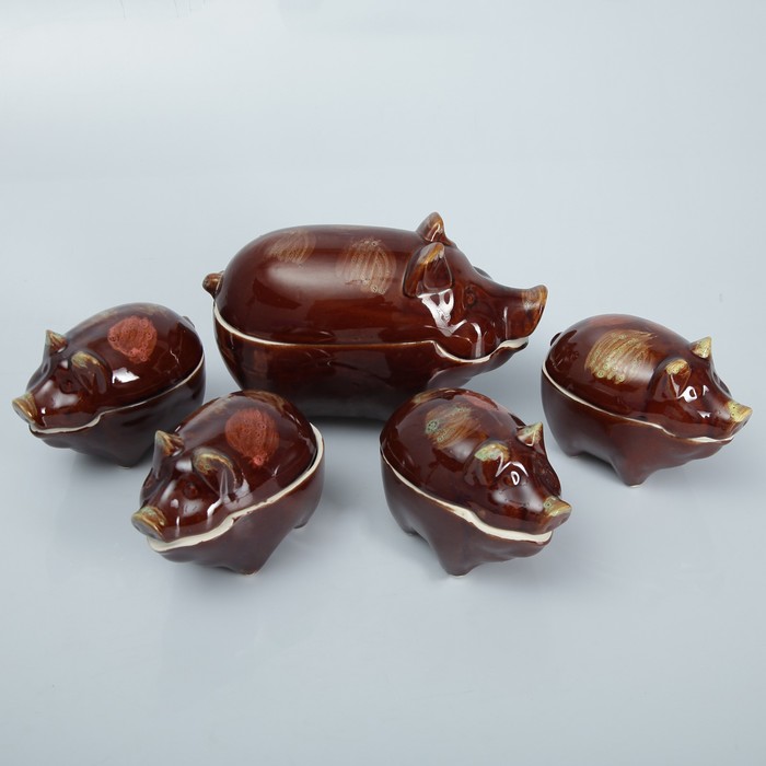 Набор суповой "Свинья" 5 предметов, 3/1 л