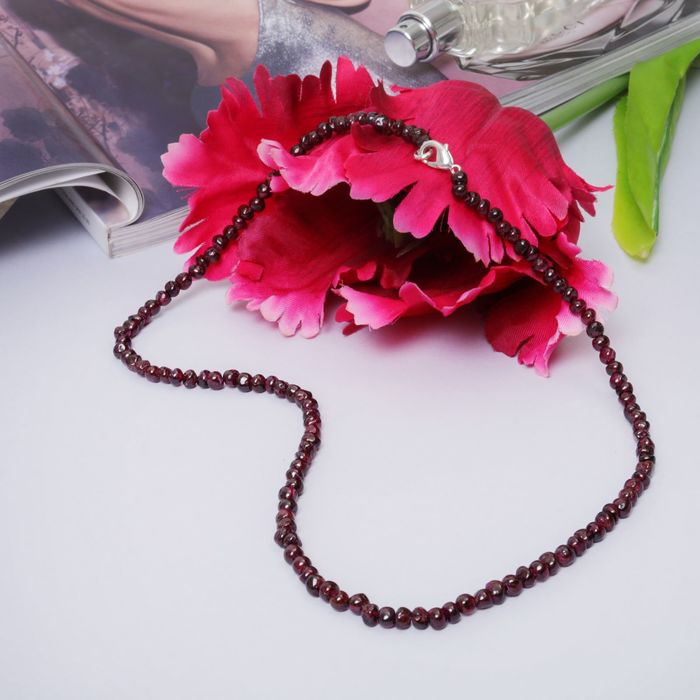 Бусы "Гранат" кукуруза, 45см