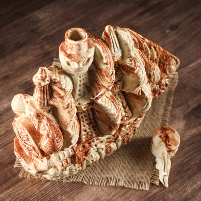 Коньячный набор "Корабль призрак" 1,5 л, глазурь, 7 предметов