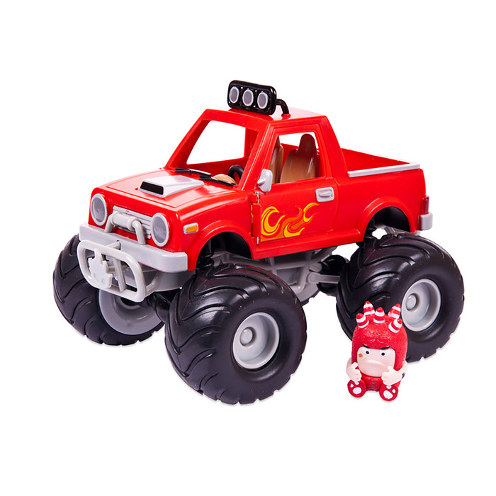 Набор Oddbods Чуддики, фигурка Хьюз в наборе c машинкой, 4 см AV4501F