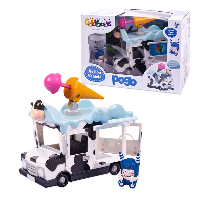 Набор Oddbods Чуддики, фигурка Пого в наборе c машинкой, 4 см AV4501P