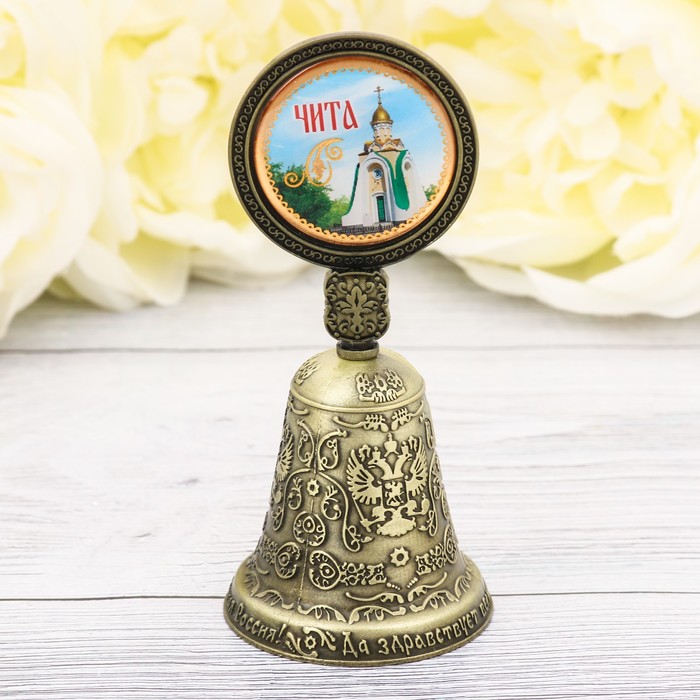 Колокольчик со вставкой "Чита", 4,4 х 10 см