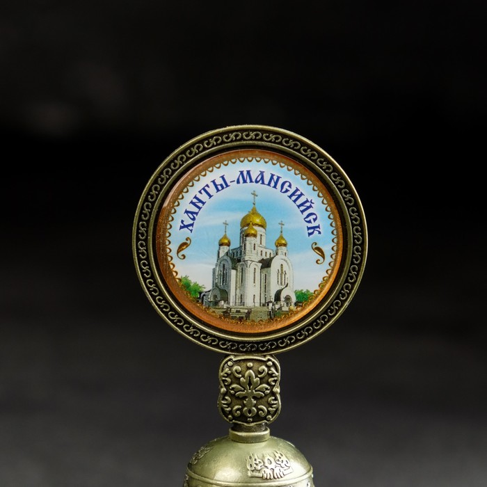 Колокольчик со вставкой "Ханты-Мансийск", 4,4 х 10 см