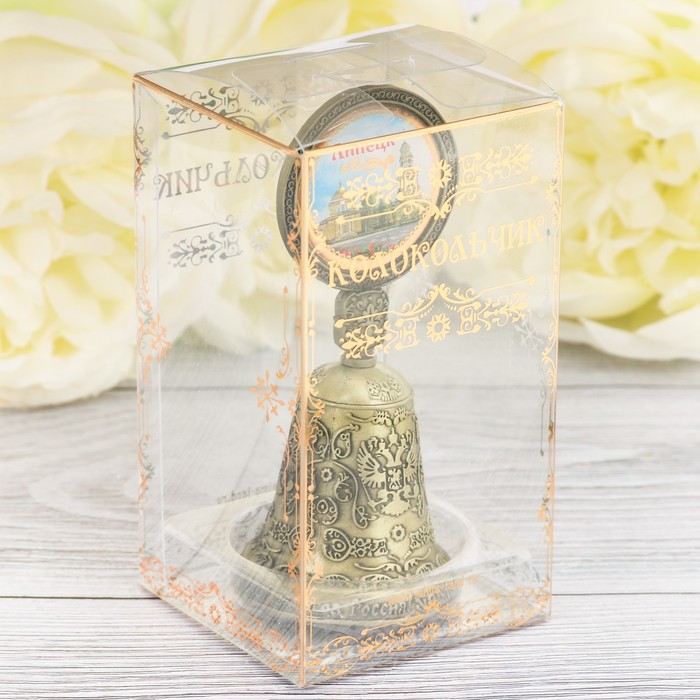 Колокольчик со вставкой «Липецк», 4,4 х 10 см