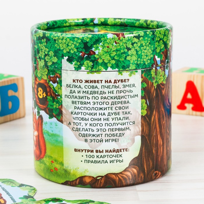 Настольная игра летняя падающая башня "Джемба Дуб"