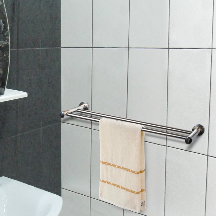Держатель для полотенца двойной 59х14 см
