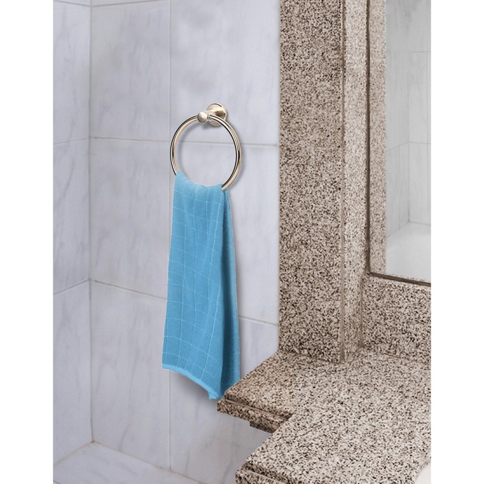 Держатель для полотенца кольцо 17х17х5, алюминий, цвет бронза