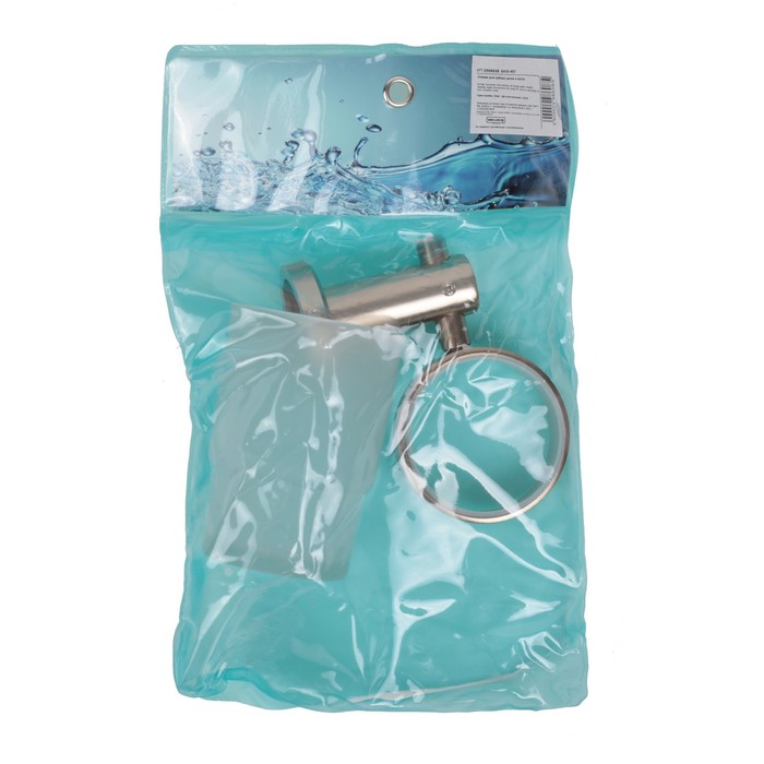 Стакан настенный стеклянный 12х7х9 см, алюминий, цвет бронза