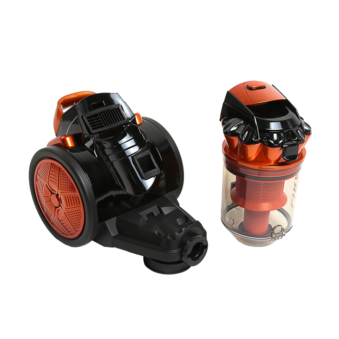 Пылесос LIRA LR 1006, 2200 Вт, контейнет 2.2 л, черно-оранжевый