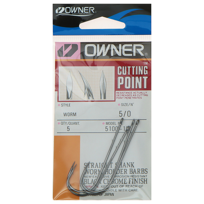 Крючок Owner 5100 (BC) №5/0 (набор 5шт)