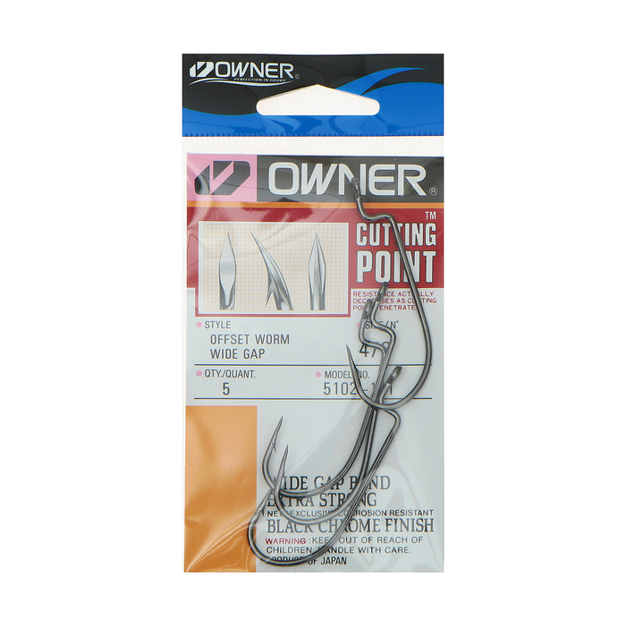 Крючок Owner 5102 BC №4/0 (набор 5шт)
