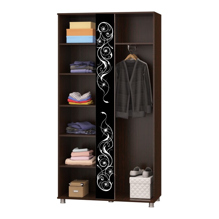 Шкаф для одежды Соната, 1000х453х1955, Венге/Дуб млечный