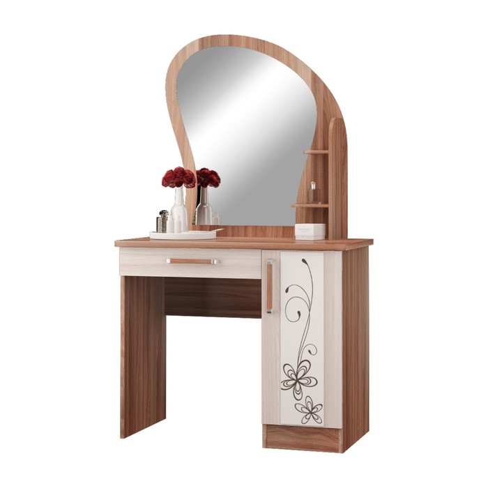 Стол туалетный Виола-3, 904х470х1563, Ясень темный/Ясень светлый