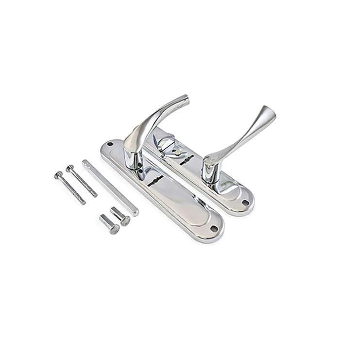 Комплект ручек "АЛЛЮР" РН-118-03 CP-L, под с/м, м/о 42 мм, левый, цвет хром