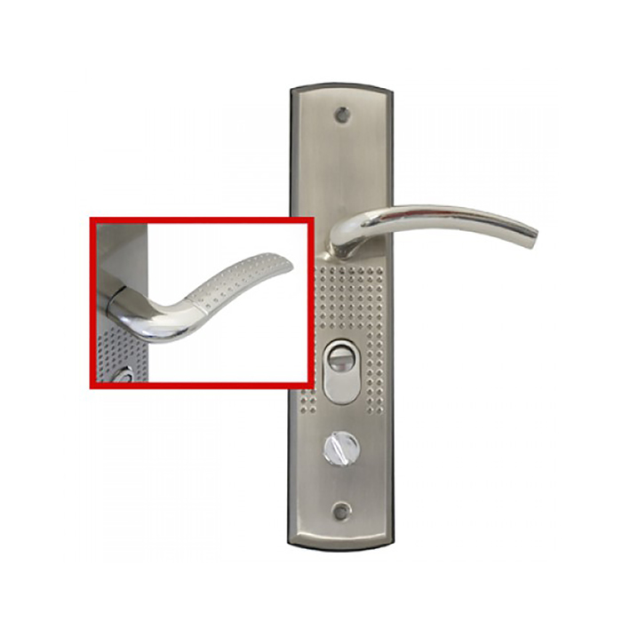 Комплект ручек "АЛЛЮР" РН-А132-L, универсальный, для китайских металл. дверей, левый