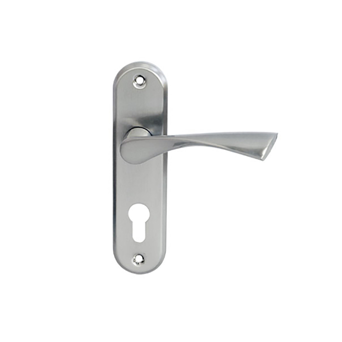 Комплект ручек Apecs HР-61,5.1023-AL-NIS, к замку Apecs серии 10хх, цвет матовый хром