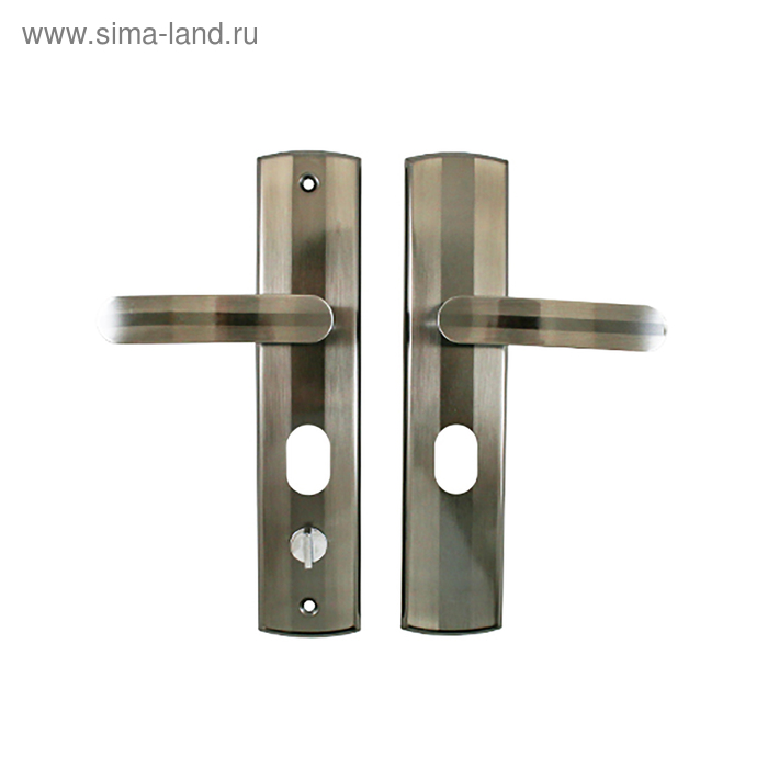 Комплект ручек СТАНДАРТ РН-СТ217-R, правый, для китайских металл. дверей, цвет никель/хром 35317 комплект ручек аллюр рн а132 r универсальный для китайских металл дверей правый