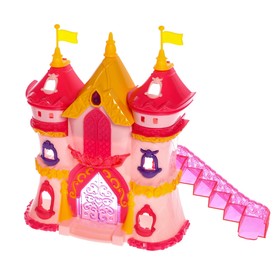 Замок для кукол, с аксессуарами, световые и звуковые эффекты от Сима-ленд