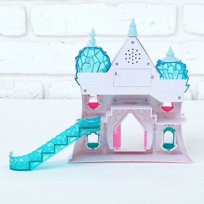 Замок для кукол "Снежное королевство" с аксессуарами, звуковые эффекты
