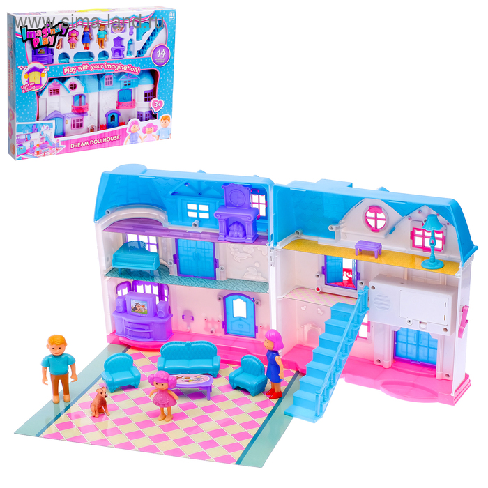 Дом «Мир кукол» с аксессуарами, свет, звук касса игрушечная с аксессуарами свет звук в коробке