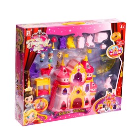Замок для кукол «Шикарный дворец» с аксессуарами, световые и звуковые эффекты от Сима-ленд