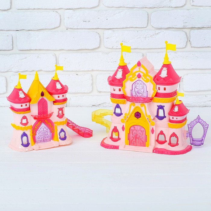 Замок для кукол "Дворец" с мебелью и фигурками, звуковые эффекты
