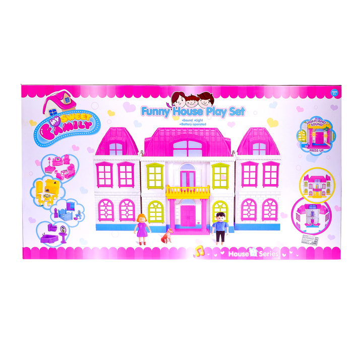 Дом складной с мебелью и фигурками