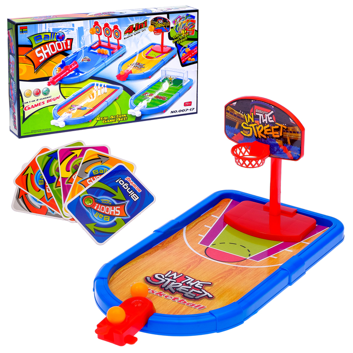 Настольная игра, 4 в 1, "Веселый спорт"