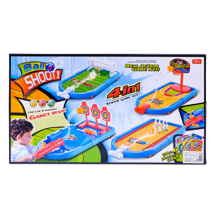 Настольная игра, 4 в 1, "Веселый спорт"