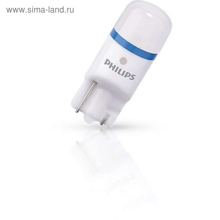 фото Светодиодная лампа philips x-treme vision, t10 w5w(w2.1x9.5d), 12в, 2,1вт, 2шт.,127998000kx2 35290