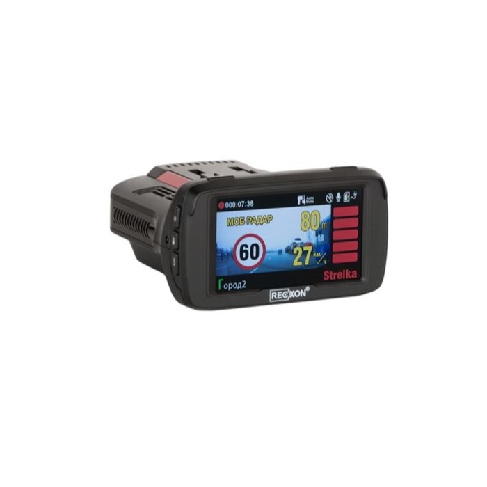 Видеорегистратор + радар-детектор Recxon Ultra RED, 2.7", обзор 170°, 2304x1296