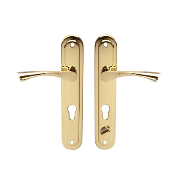 Комплект ручек Apecs HР-80.1923-С-G-L, левый,  к замку Т-0523, цвет золото