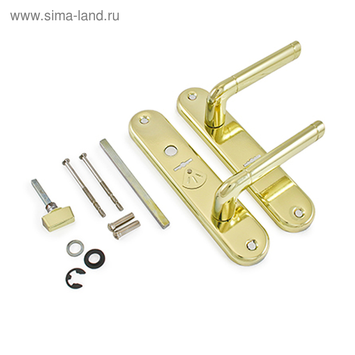 

Комплект ручек Рязань "ПРОСАМ" РФ 66-016Л/125.У4, левый, для ЗВ 9-8МКЗ/9-8МКЗТ, цвет латунь 353722