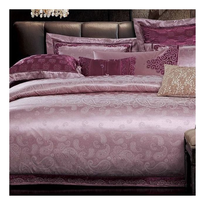 КПБ 2 сп, размер 220х240 см,180х215 см, 50х70-2 шт, 70х70-2 шт, цвет розовый F-14