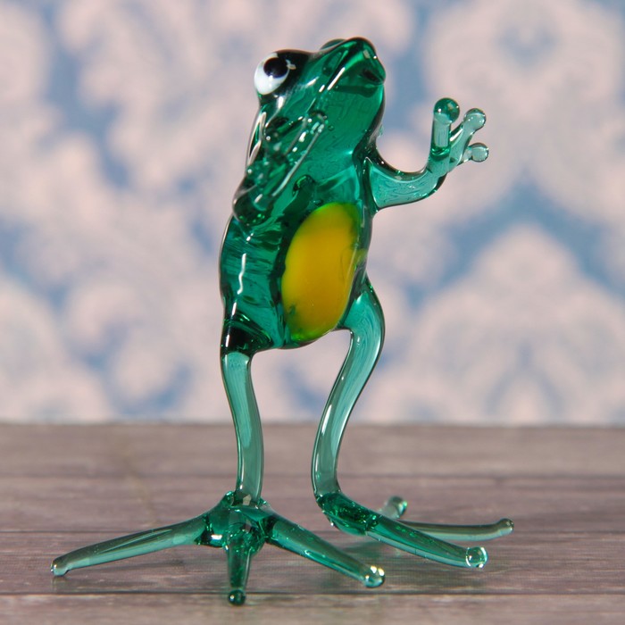 Сувенир стекло средняя фигурка "Лягушка"