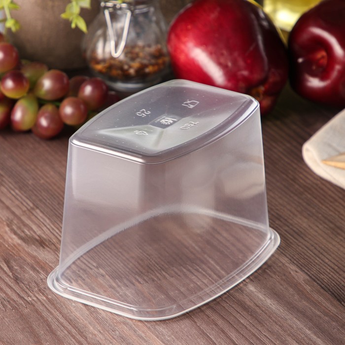 Контейнер 750 гр "Юпласт" средний 138 х 102 мм