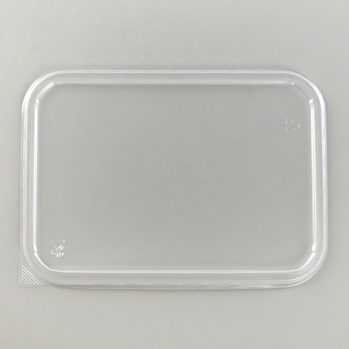 Крышка одноразовая «Юпласт», 18,6×13,2 см, для плоского контейнера, цвет прозрачный