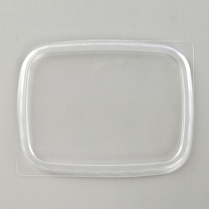 Крышка одноразовая «Юпласт», 10,8×8,2 см, для прямоугольного контейнера, цвет прозрачный