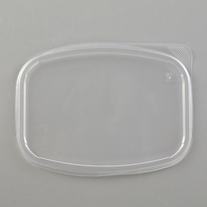 Крышка одноразовая «Юпласт», 13,8×10,2 см, для среднего контейнера, цвет прозрачный