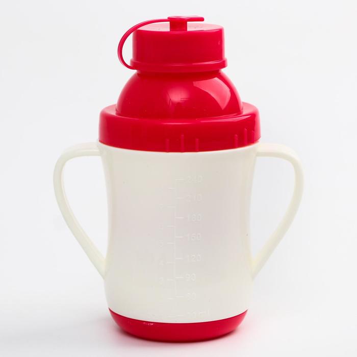 Поильник-трансформер 4 в 1, 240 мл, от 4 мес., цвет красный