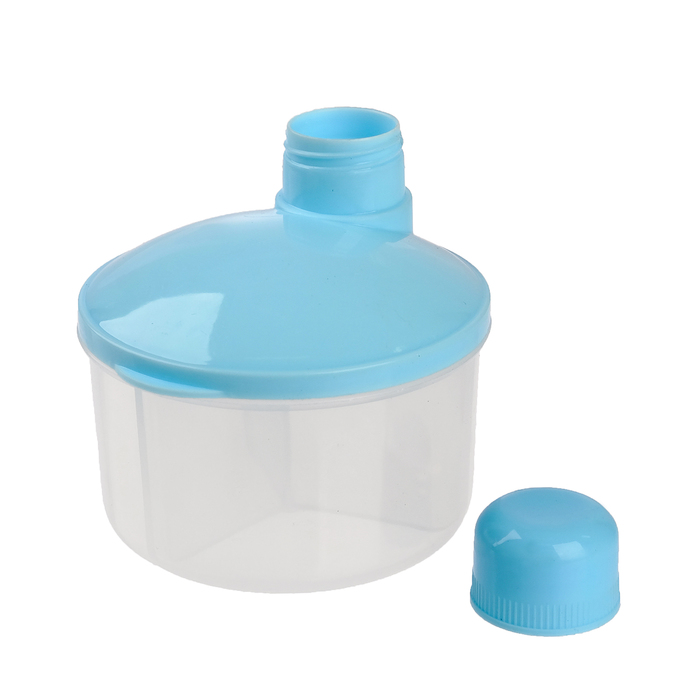 Контейнер пищевой для хранения детского питания, дозатор 3 секции, от 0 мес., цвета МИКС